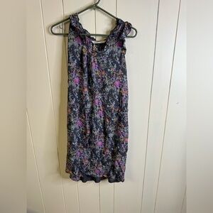 Old Navy Floral Cinch Waist Dress S